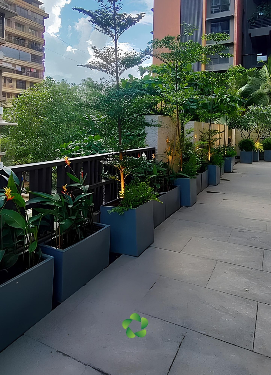 Large Planters for Commercial Entrances